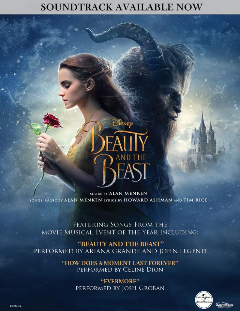 BEAUTY AND THE BEAST OST Climbs to The Top of The Charts